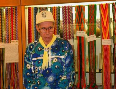 Grandpa Bob Austin American Indian Finger Weaving