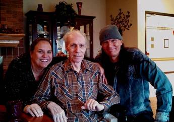 Grandpa Bob, Peggy and John Two-Hawks